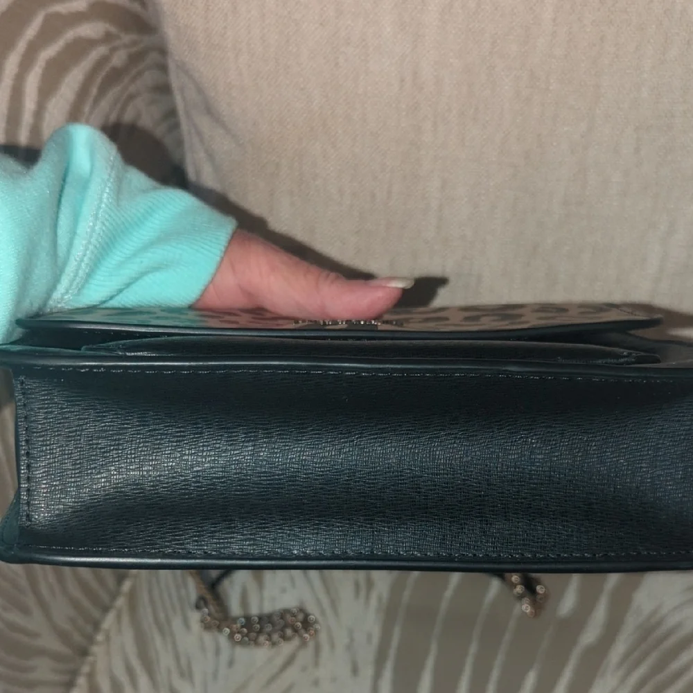 kate spade Black Crossbody with Leopard Print Flap
